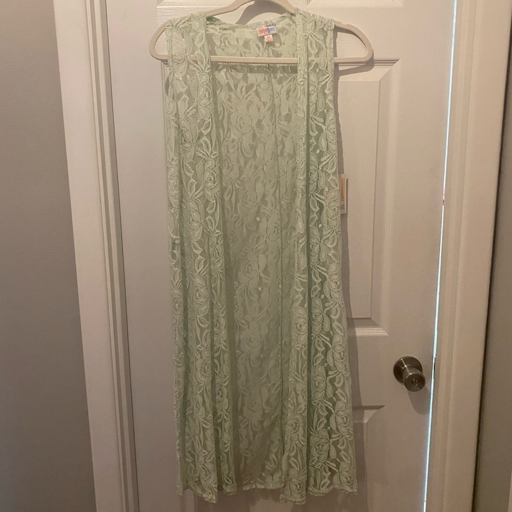 Lularoe Mint Green Lace Joy, NWT, XS